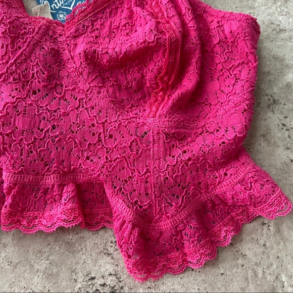 Free People Fleur De Lys Crop Cami NWT - Picture 2 of 5